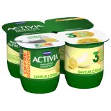 ACTIVIA Probiotiques - Yaourt au bifidus saveur citron