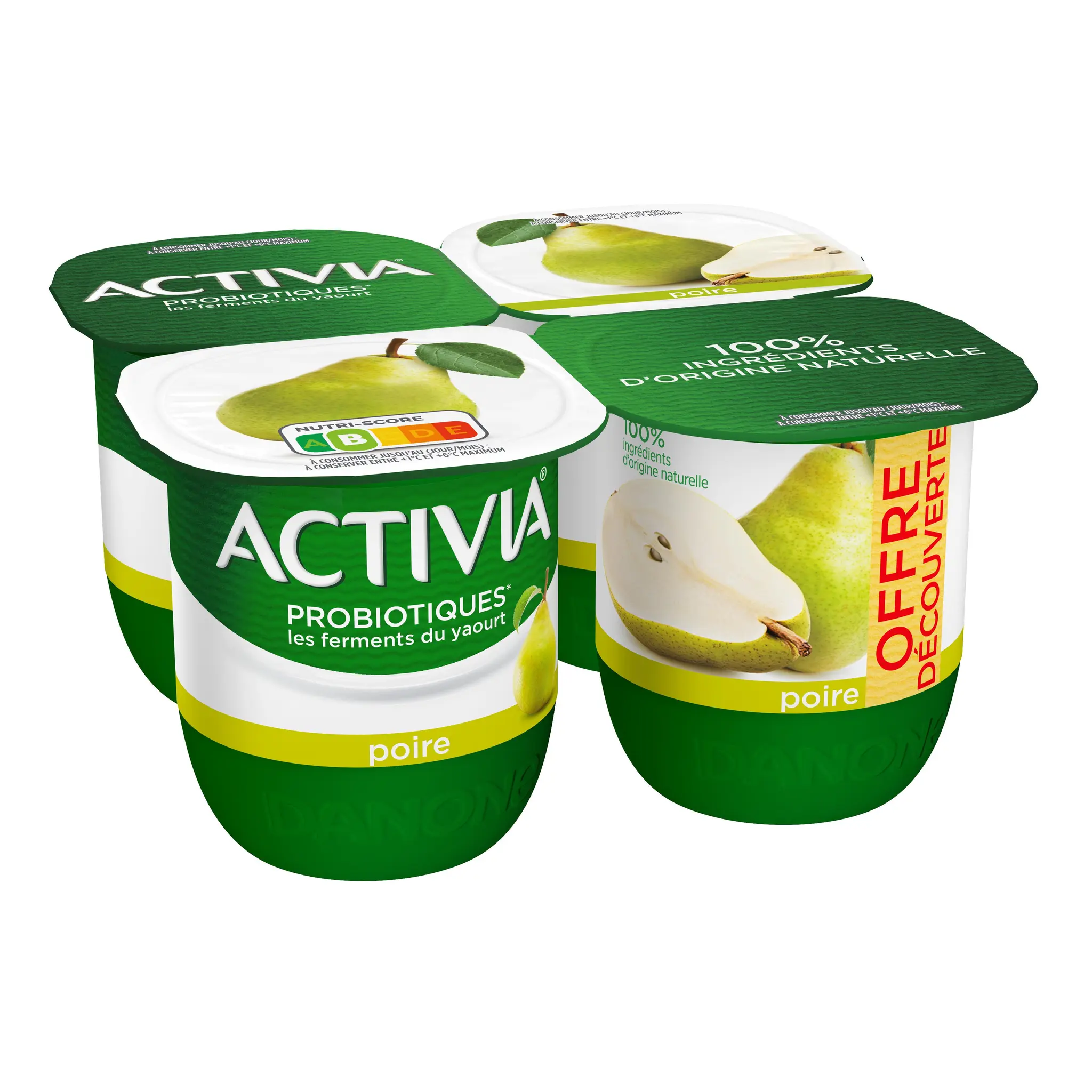 ACTIVIA Yaourt au bifidus à la poire
