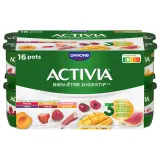 ACTIVIA Probiotiques - Yaourt au bifidus aux fruits panachés avec morceaux