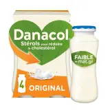 DANACOL Yaourt à boire nature allégé réduit le cholestérol