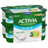 ACTIVIA Probiotiques - Yaourt au bifidus nature 0% MG