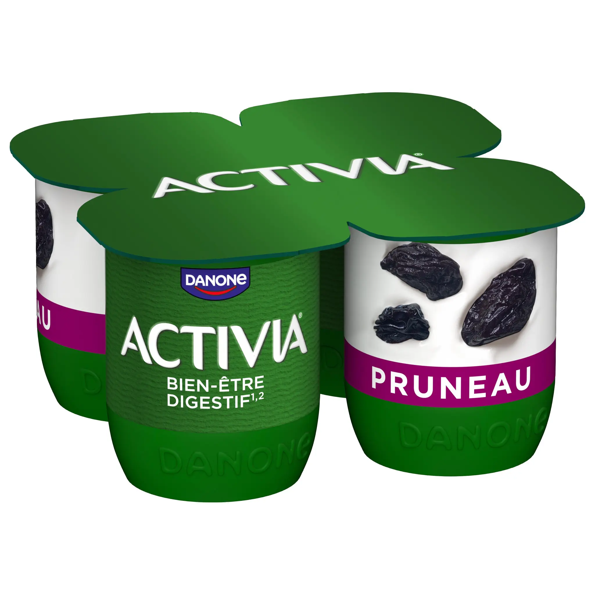 ACTIVIA Probiotiques - Yaourt au bifidus aux pruneaux avec morceaux