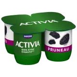 ACTIVIA Probiotiques - Yaourt au bifidus aux pruneaux avec morceaux