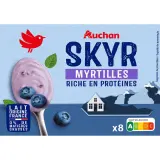 AUCHAN Skyr à la myrtille nouvelle recette