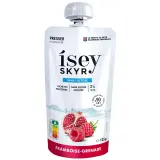ISEY Skyr gourde sans lactose sans sucres ajoutés à la framboise et grenade