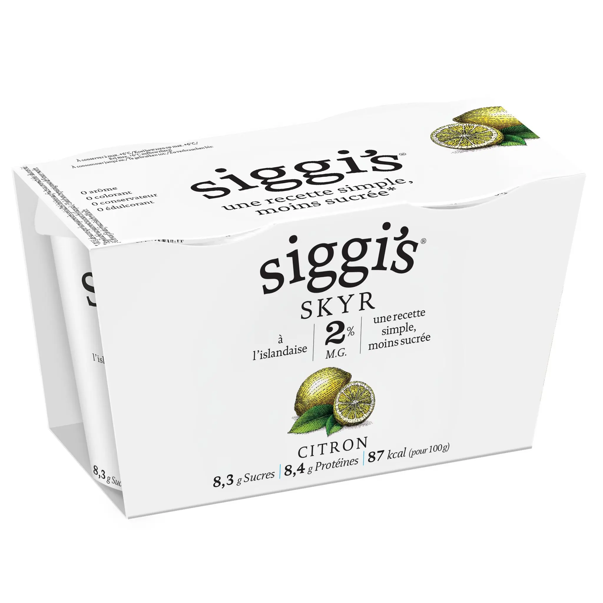 SIGGI'S Skyr au citron 2% MG