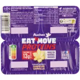 AUCHAN EAT'N MOVE Crème dessert protéinée saveur vanille
