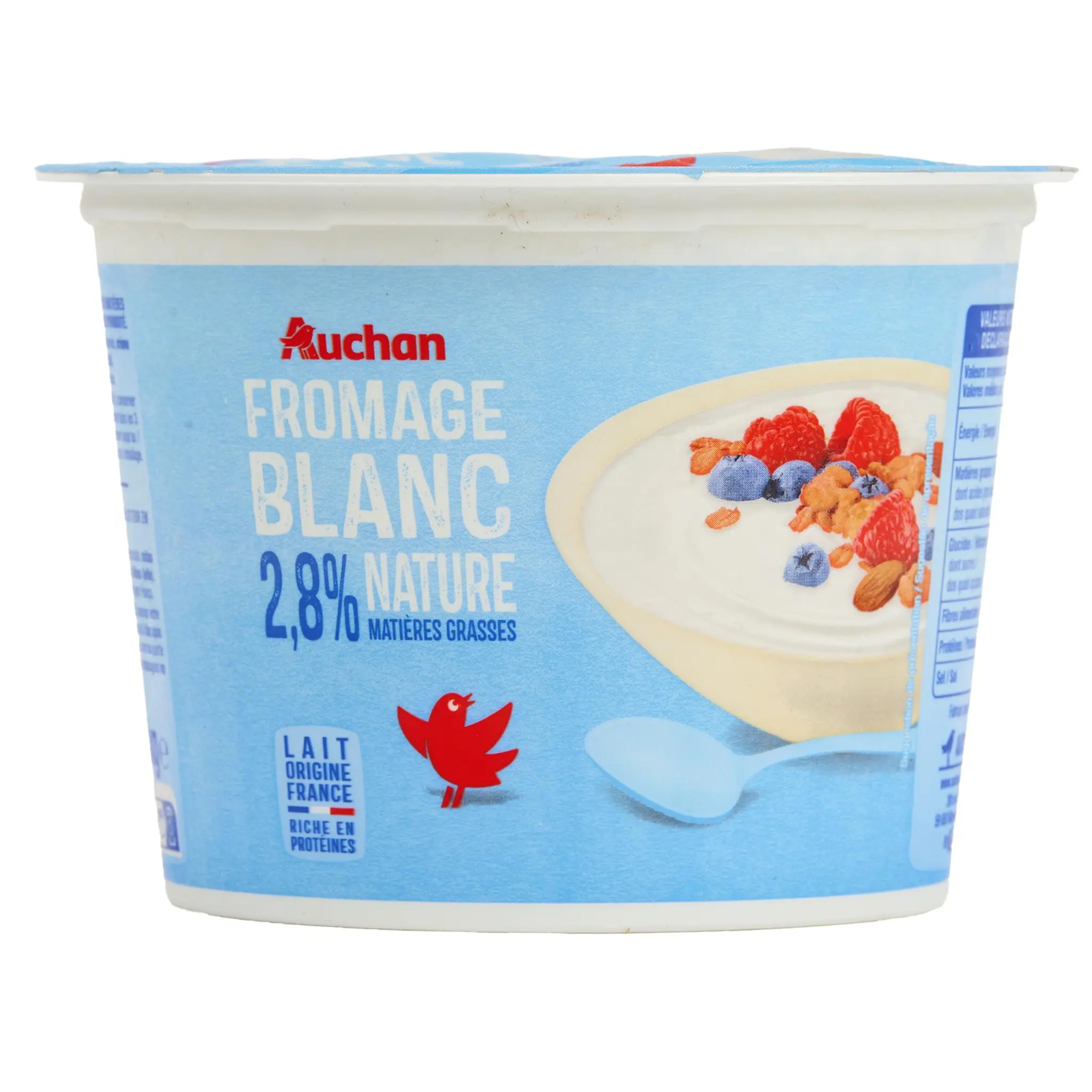 AUCHAN Fromage blanc 3,2% MG