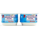 AUCHAN Fromage frais nature au lait demi-écrémé