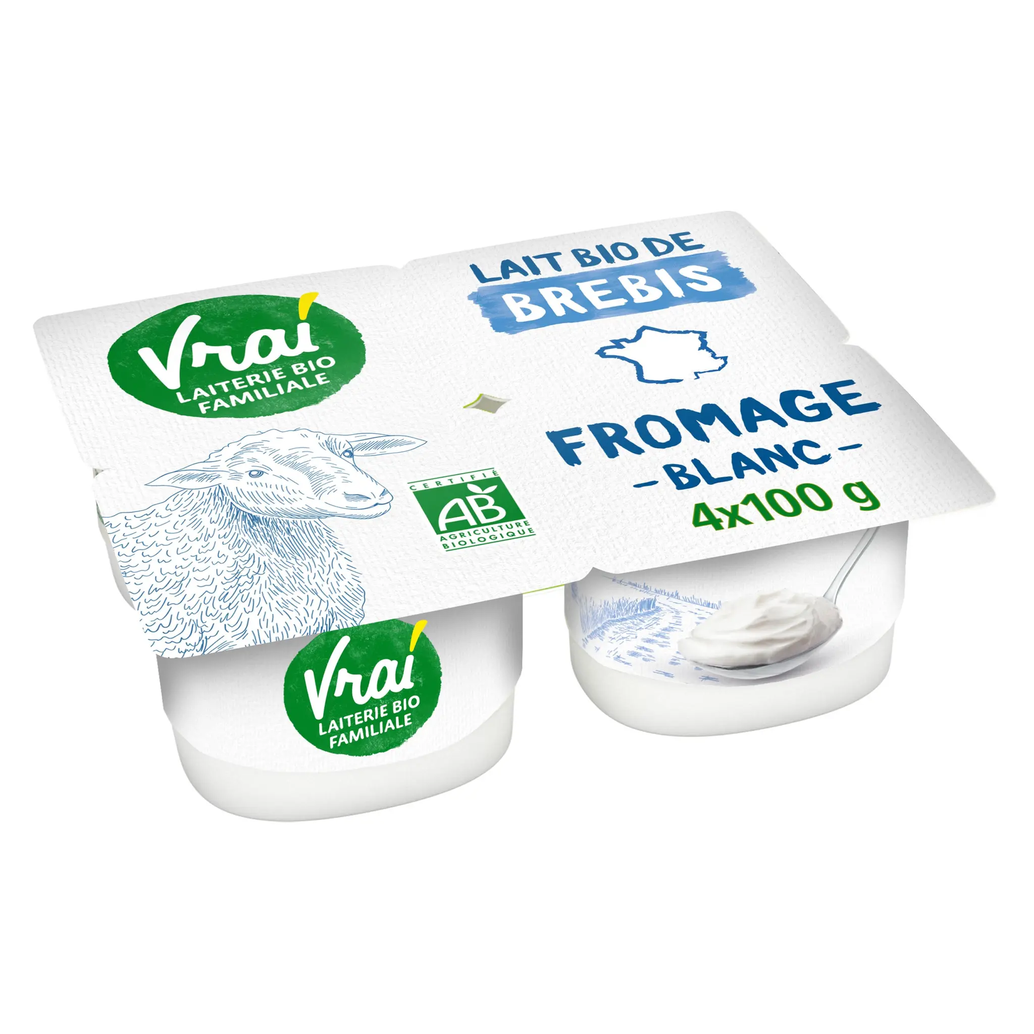 VRAI Fromage blanc au lait de brebis bio
