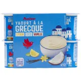 AUCHAN Yaourt à la grecque saveur citron coco vanille