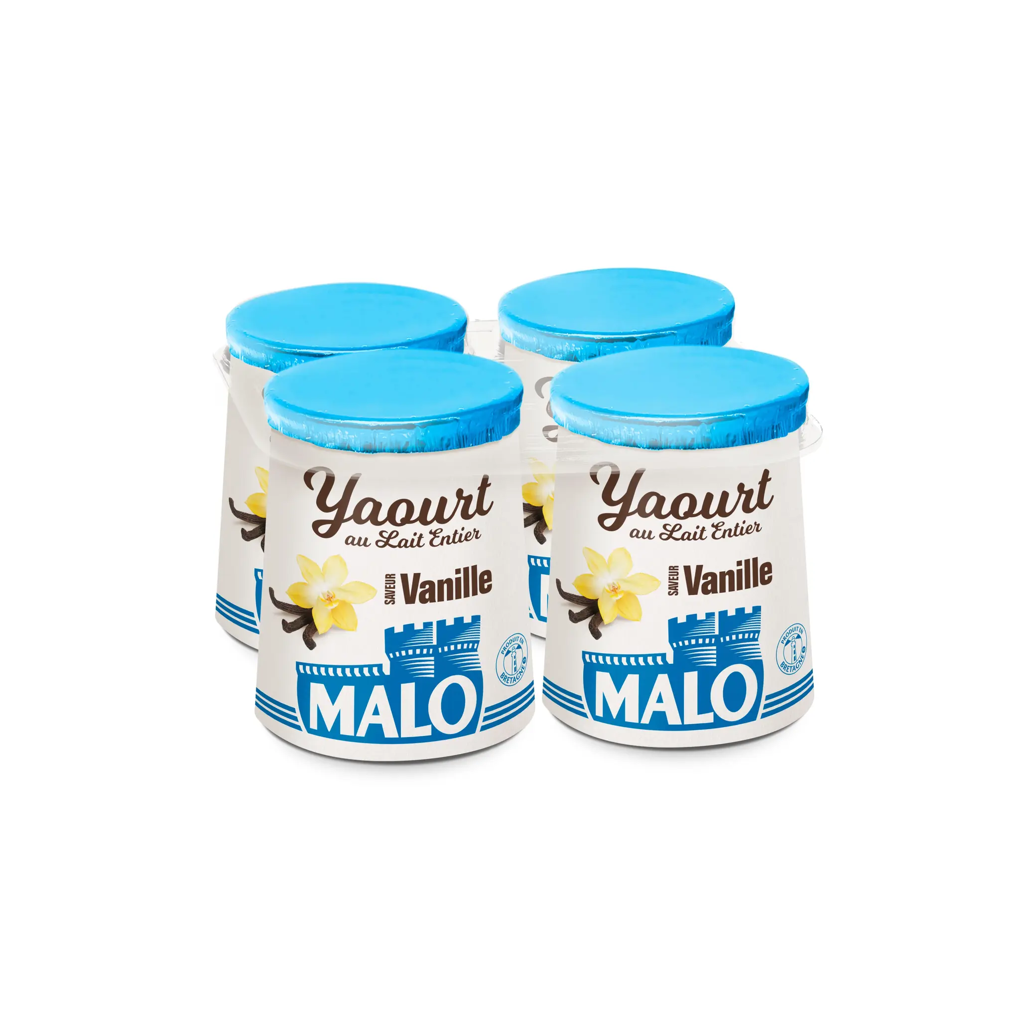 MALO Yaourt au lait entier aromatisé vanille