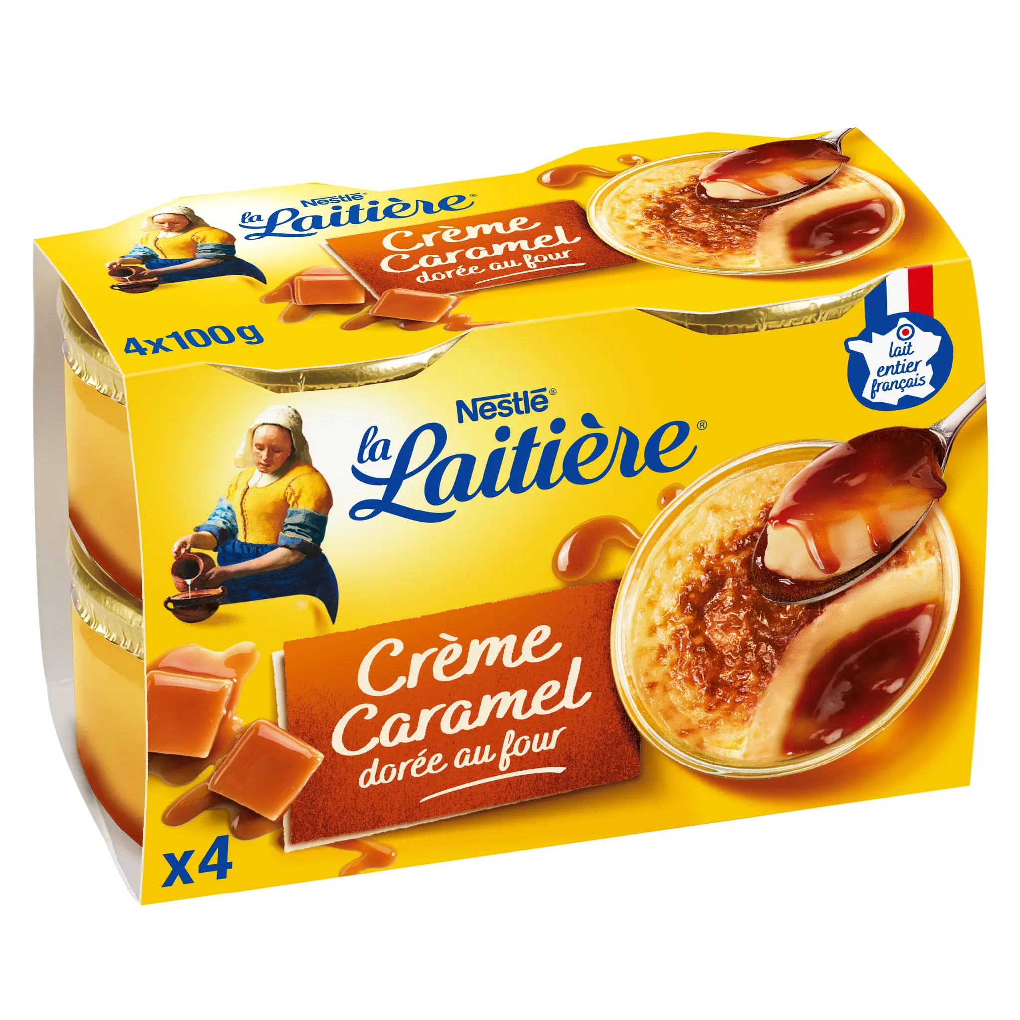 LA LAITIERE Crème caramel dorée au four