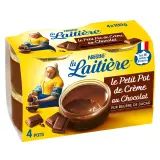 LA LAITIERE Petit pot de crème au chocolat