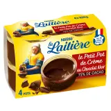 LA LAITIERE Pot de crème au chocolat extra-noir