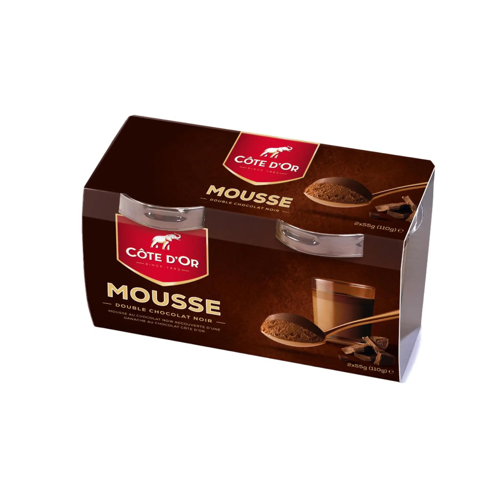 COTE D'OR Mousse double chocolat noir