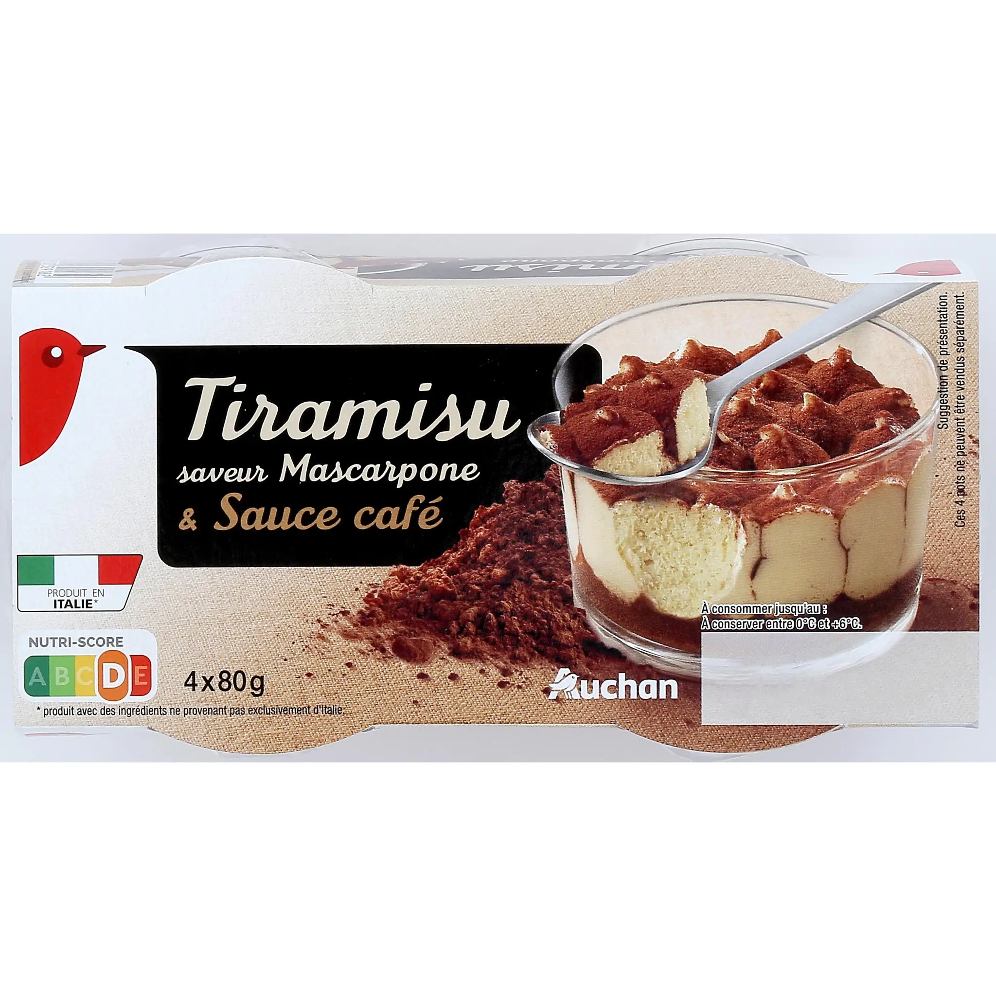 AUCHAN Tiramisu au café