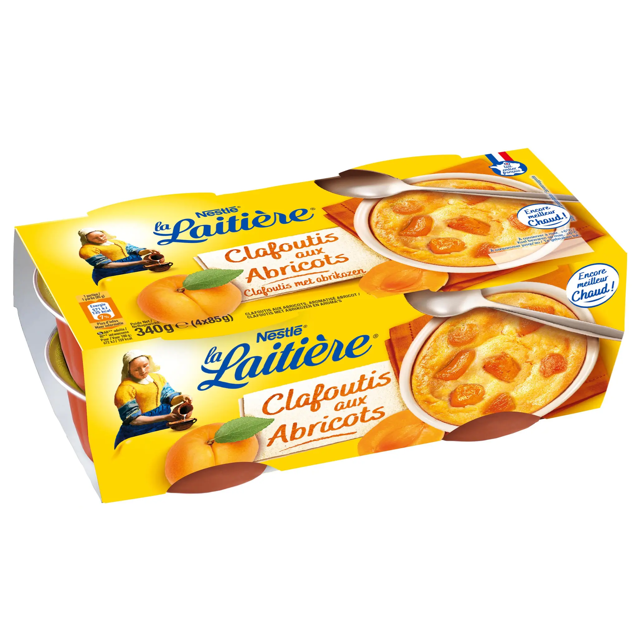 LA LAITIERE Dessert pâtissier clafoutis aux abricots