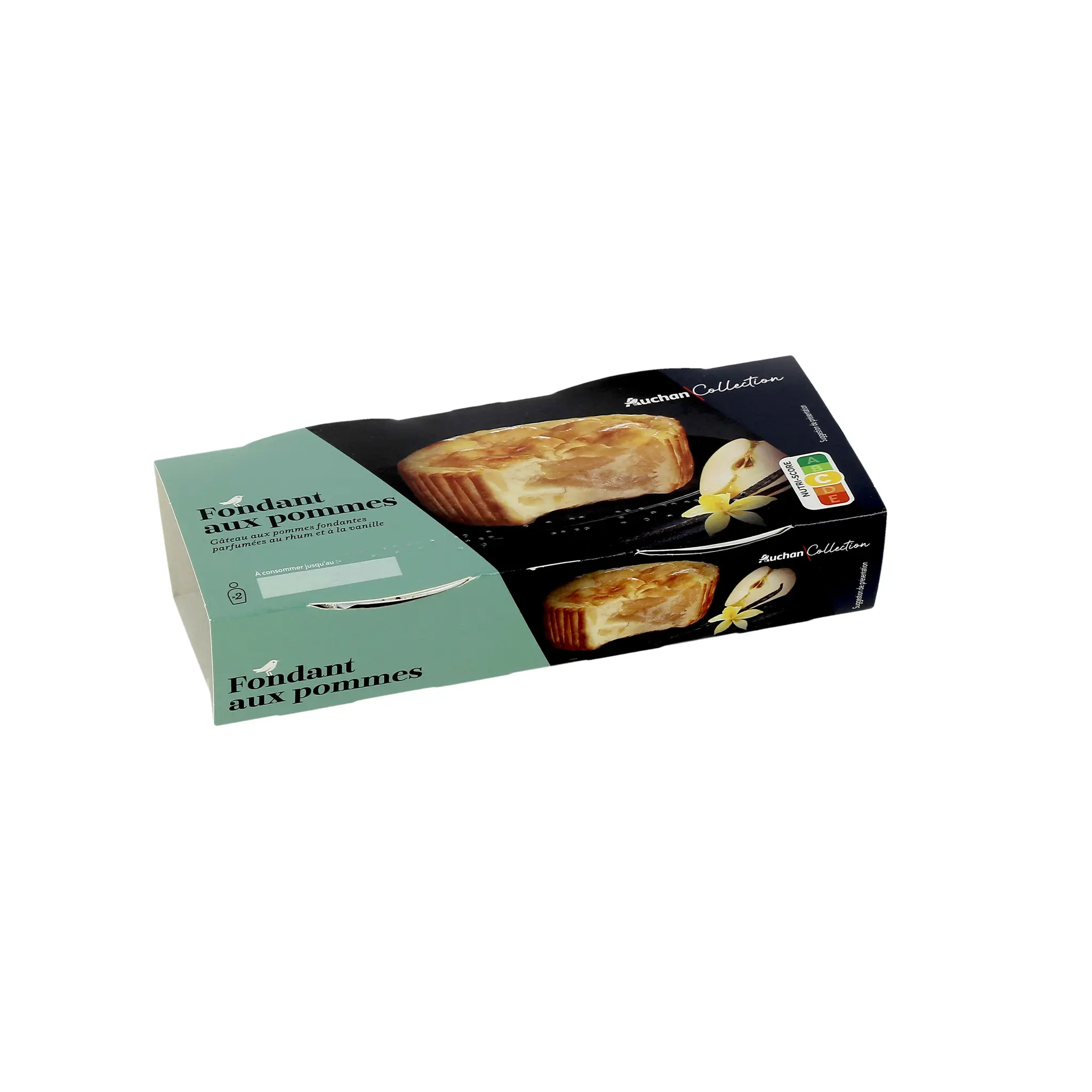 AUCHAN COLLECTION Fondant aux pommes parfumés au rhum et à la vanille