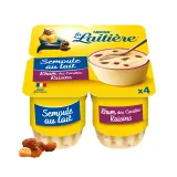 LA LAITIERE Semoule au lait rhum des Caraïbes raisins