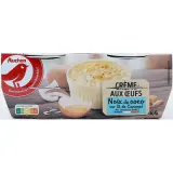 AUCHAN Crème aux oeufs noix de coco sur lit de caramel