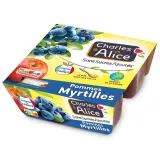 CHARLES & ALICE Spécialité pommes myrtilles sans sucres ajoutés