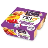 CHARLES & ALICE Trio de fruits pommes pêches groseilles sans sucres ajoutés