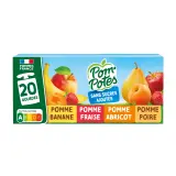 POM'POTES Gourdes compotes multivariétés sans sucres ajoutés