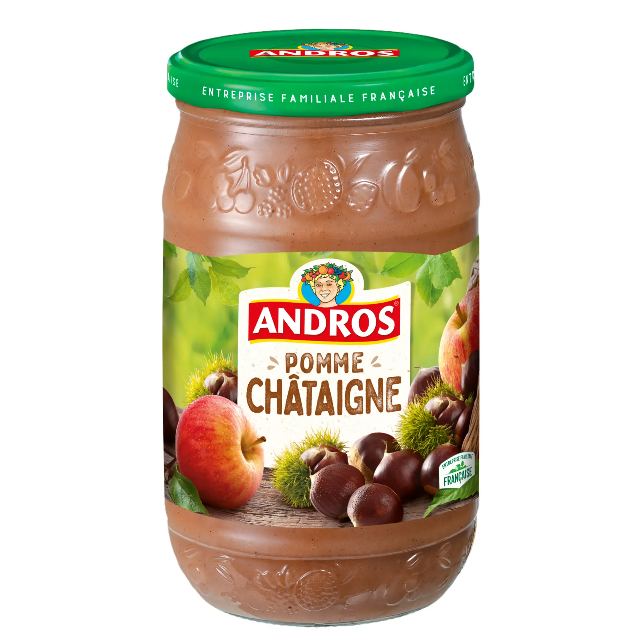 ANDROS Purée de pomme châtaigne en bocal