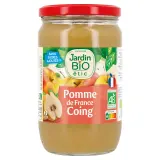 JARDIN BIO ETIC Dessert pomme de France coing bio en bocal sans sucres ajoutés
