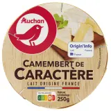 AUCHAN Camembert caractère à pâte molle
