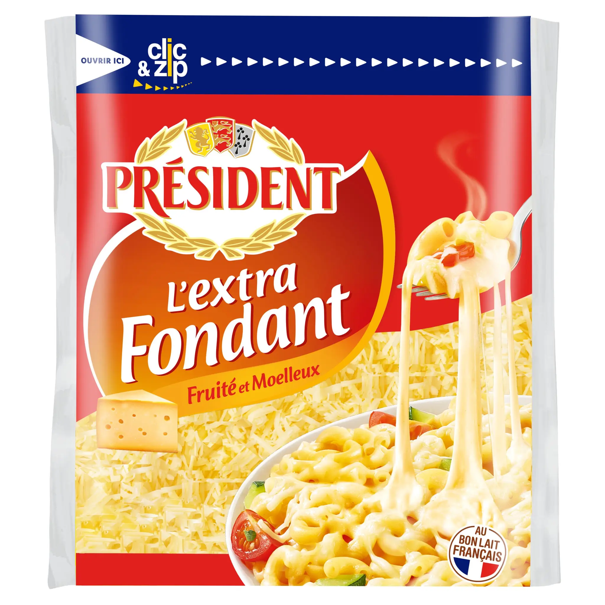 PRESIDENT Fromage râpé extra fondant