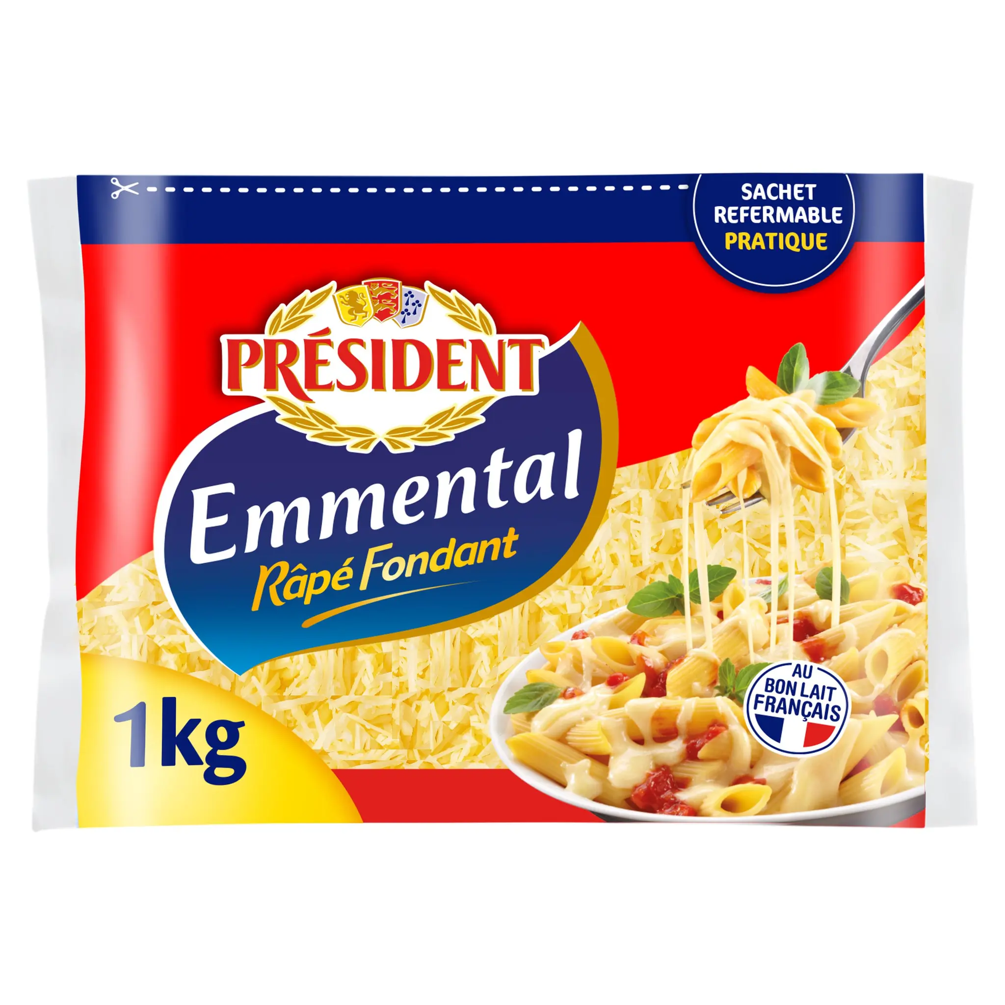 PRESIDENT Emmental râpé fondant