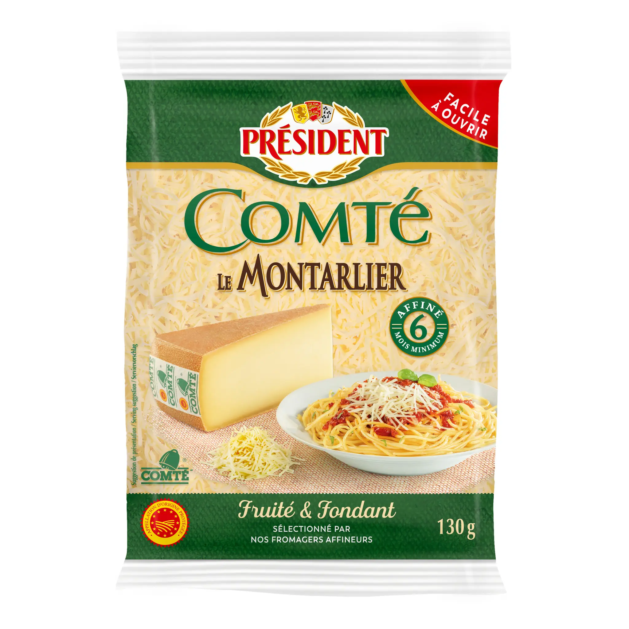 PRESIDENT Comté râpé généreux extra fondant