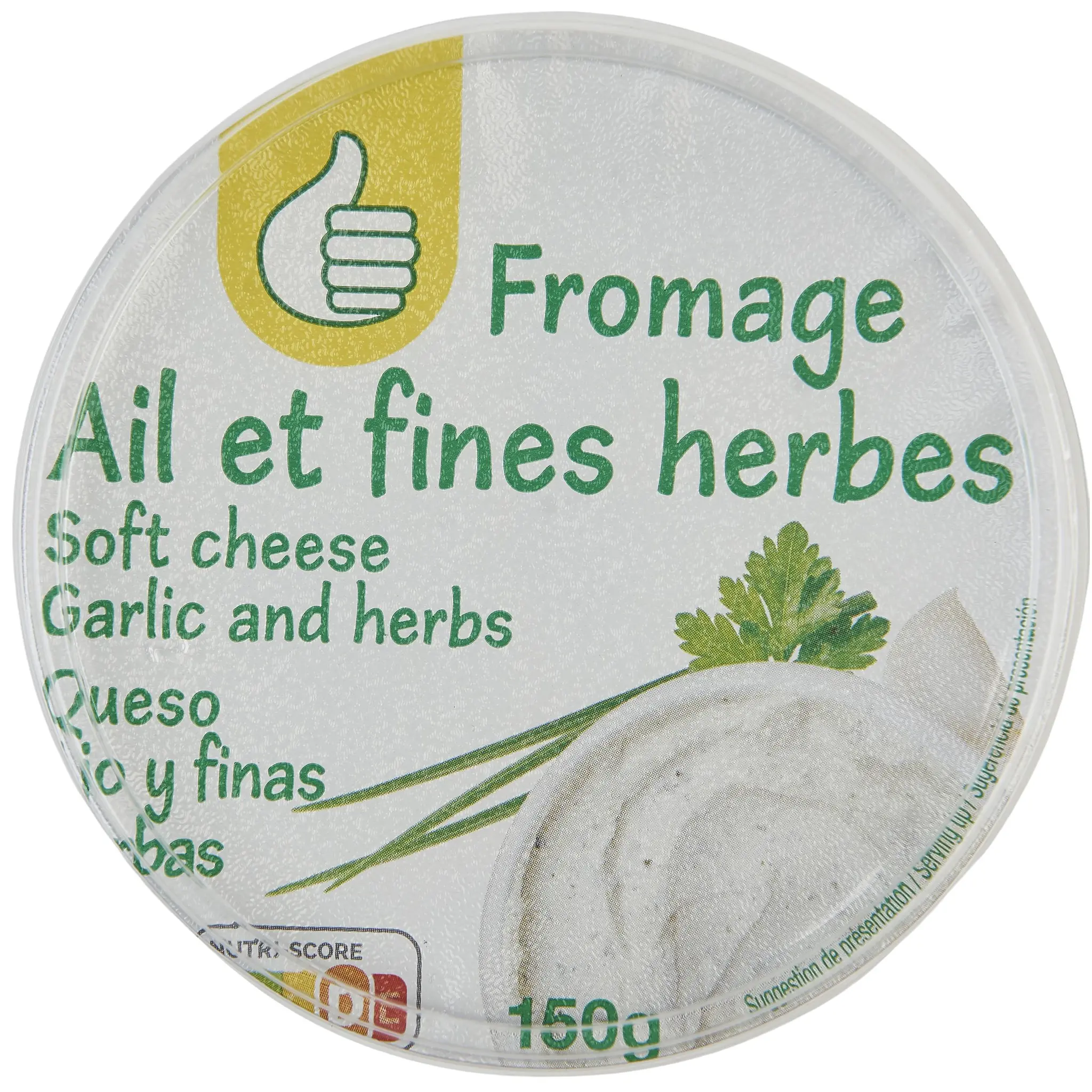 POUCE Fromage à tartiner à l'ail et aux fines herbes