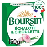 BOURSIN Fromage à tartiner à l'échalote et ciboulette