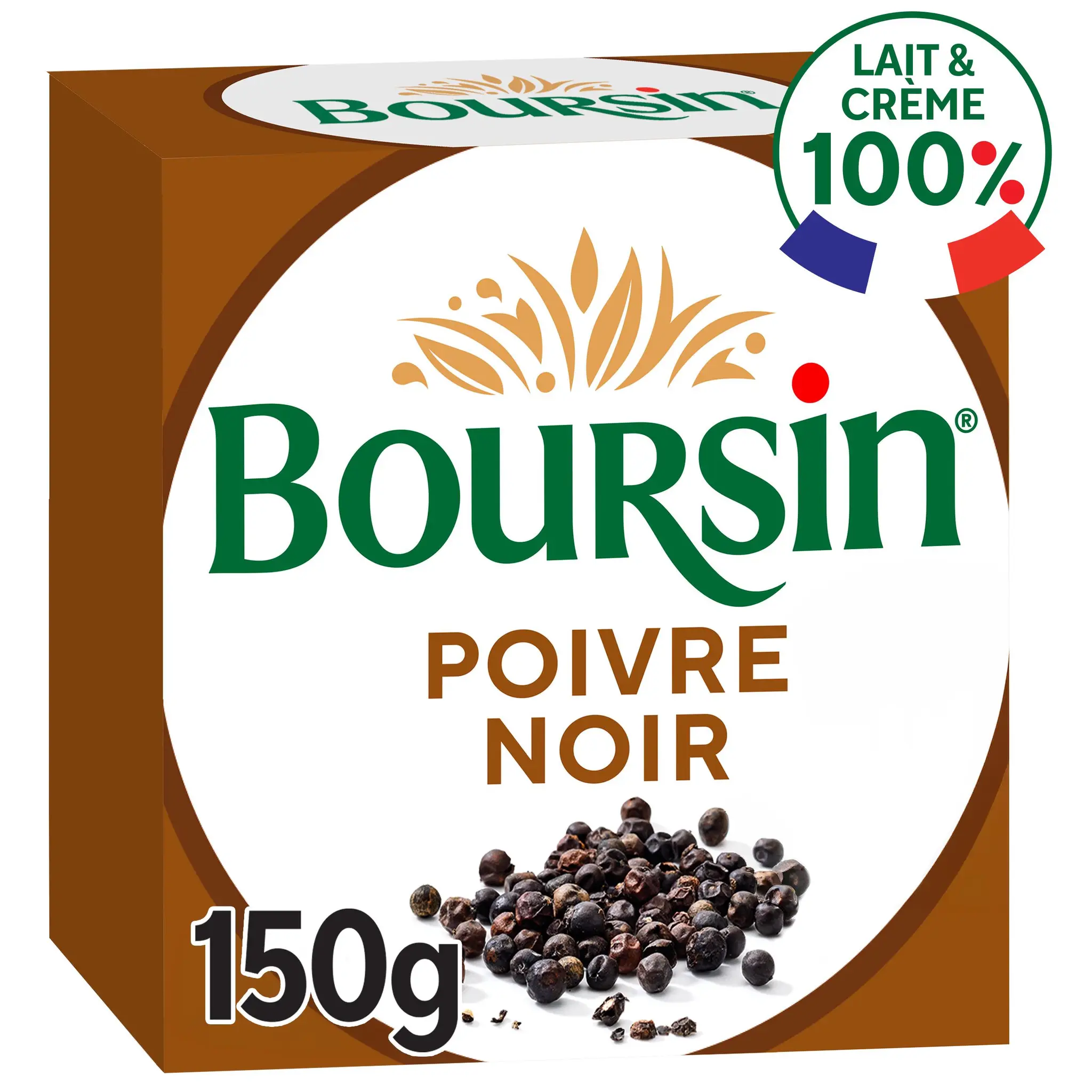 BOURSIN Fromage à tartiner au poivre
