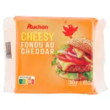 AUCHAN Cheeesy Cheddar en tranche x10