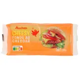 AUCHAN Cheeesy Cheddar en tranche pour hamburger x18