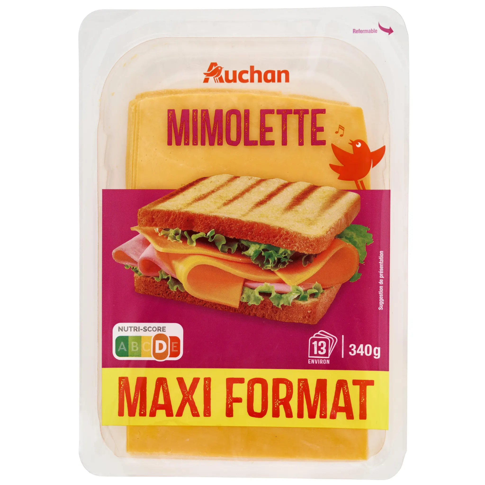AUCHAN Mimolette en tranche