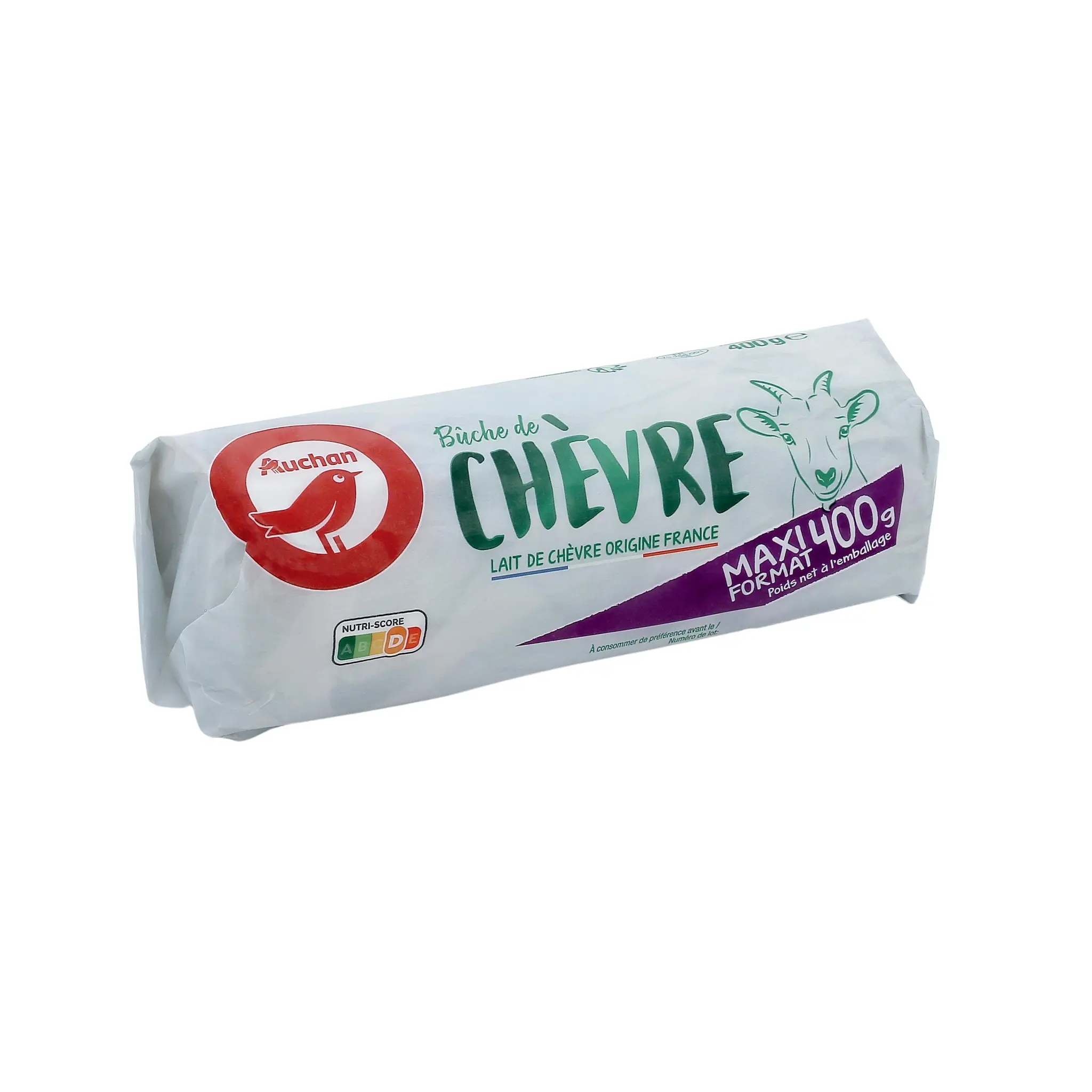 AUCHAN Bûche de chèvre fondante