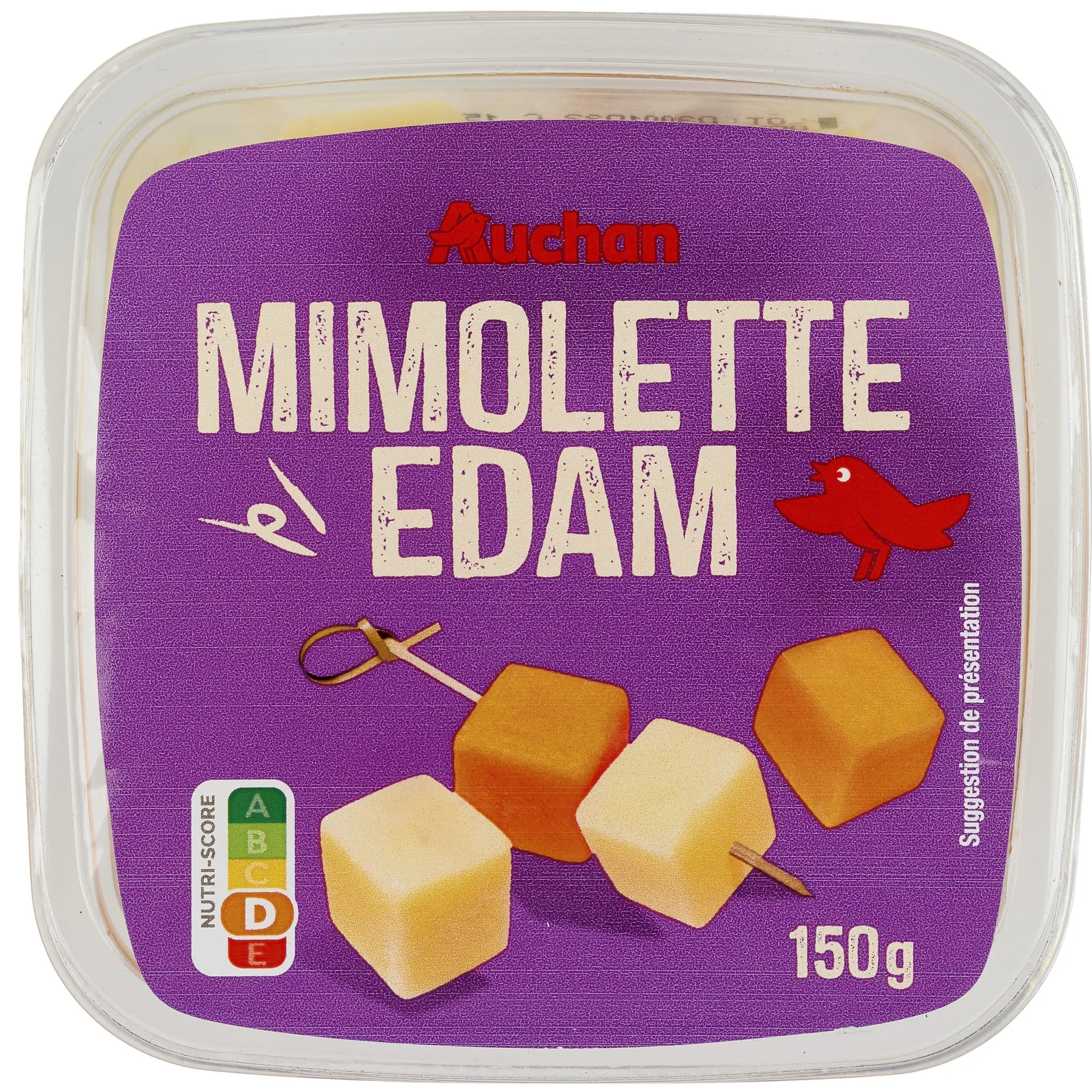 AUCHAN Dès de mimolette et d'edam