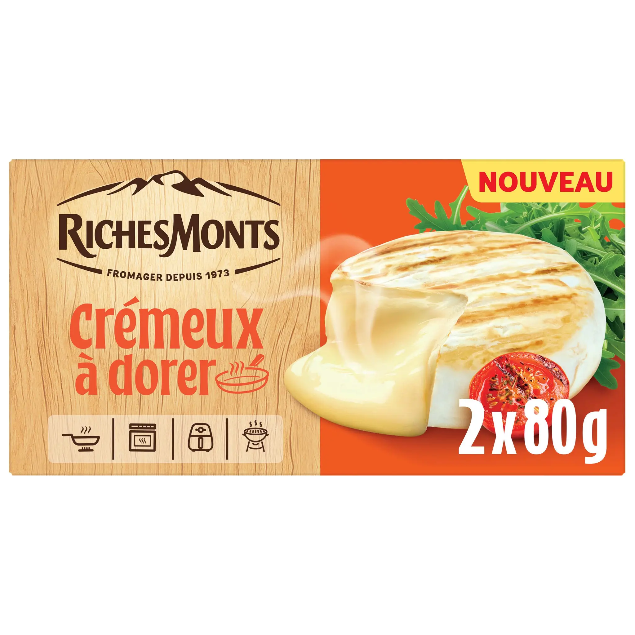 RICHESMONTS Fromage à pâte molle au lait pasteurisé à dorer