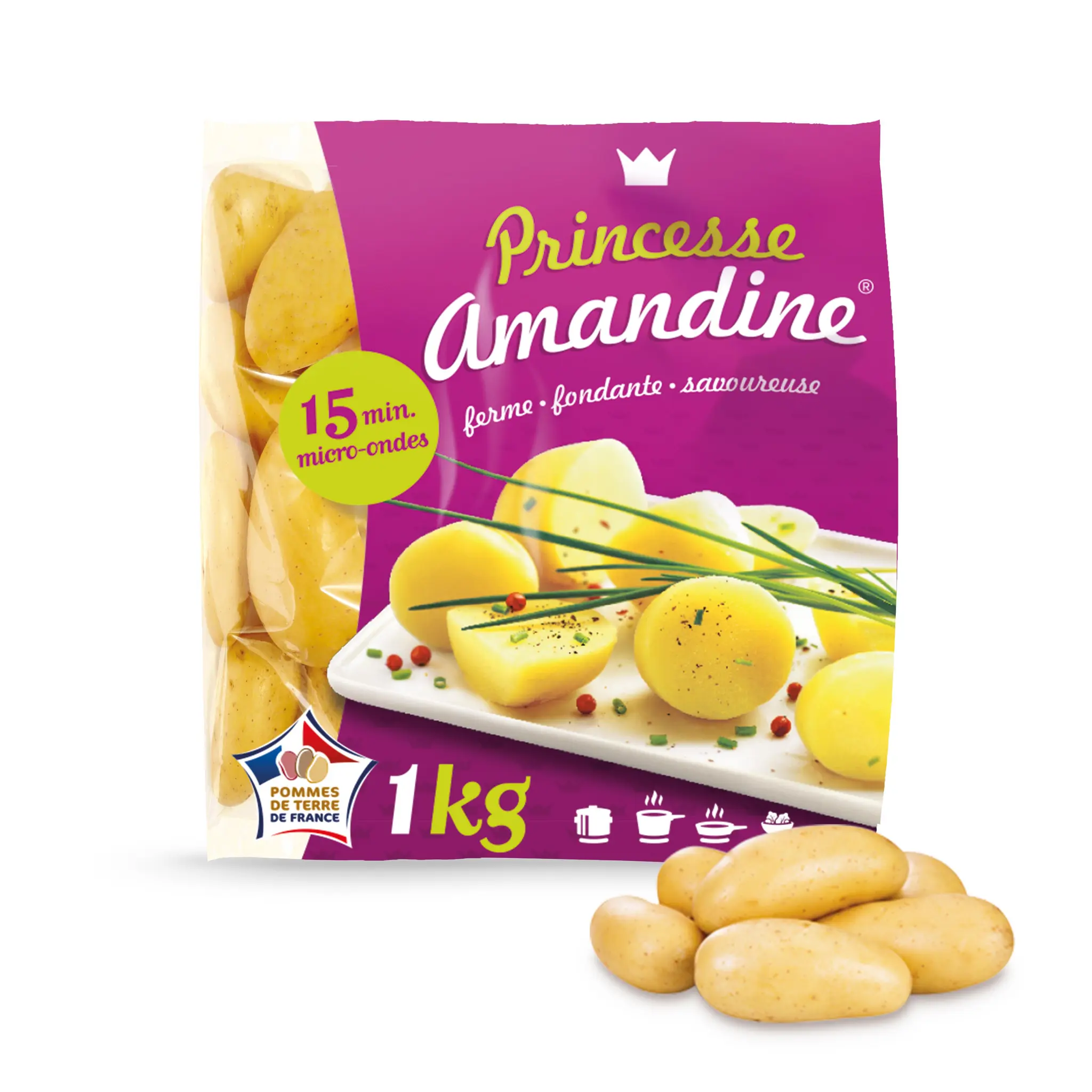 Pommes de terre de consommation Amandine micro-ondable