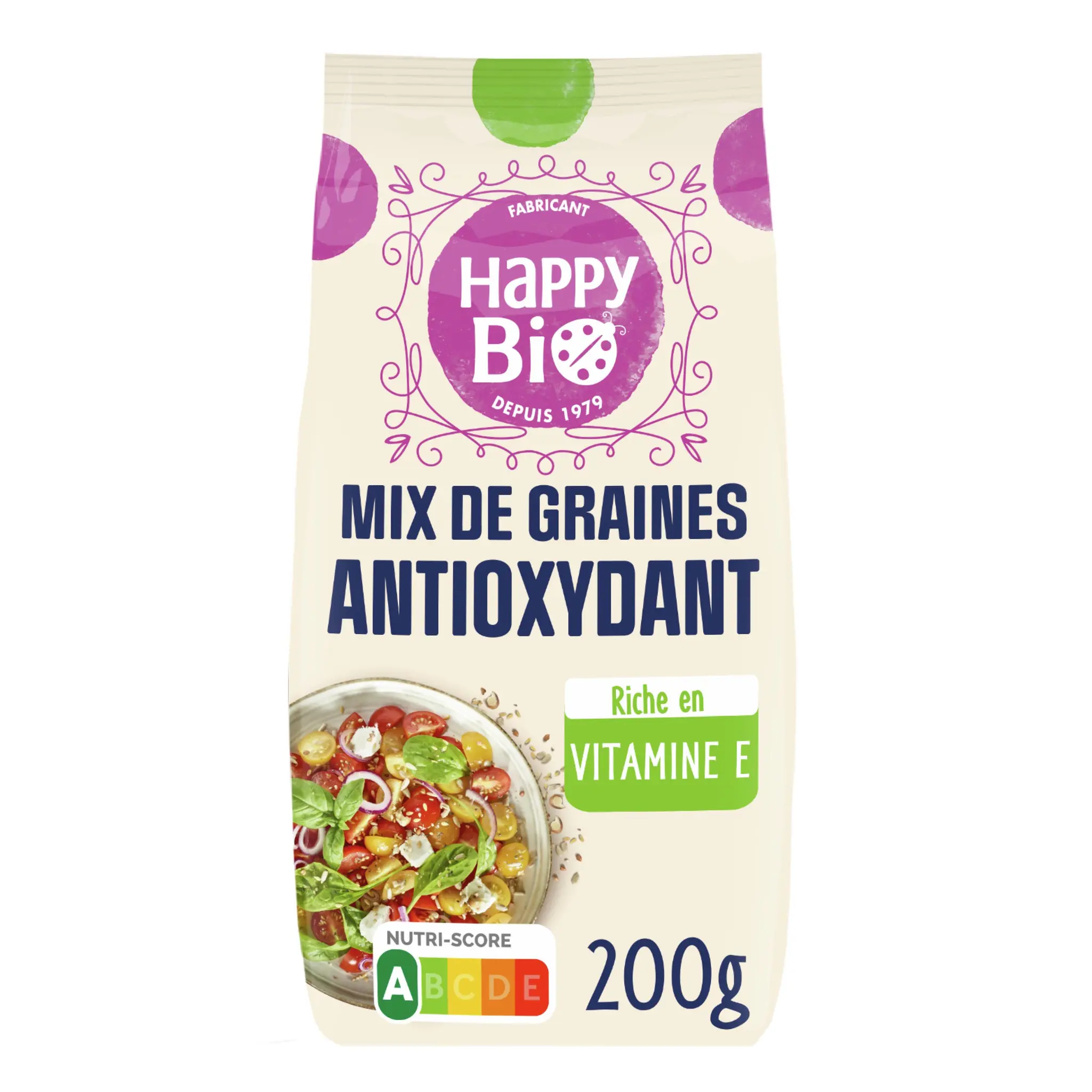 HAPPY BIO Mix de graines antioxydant