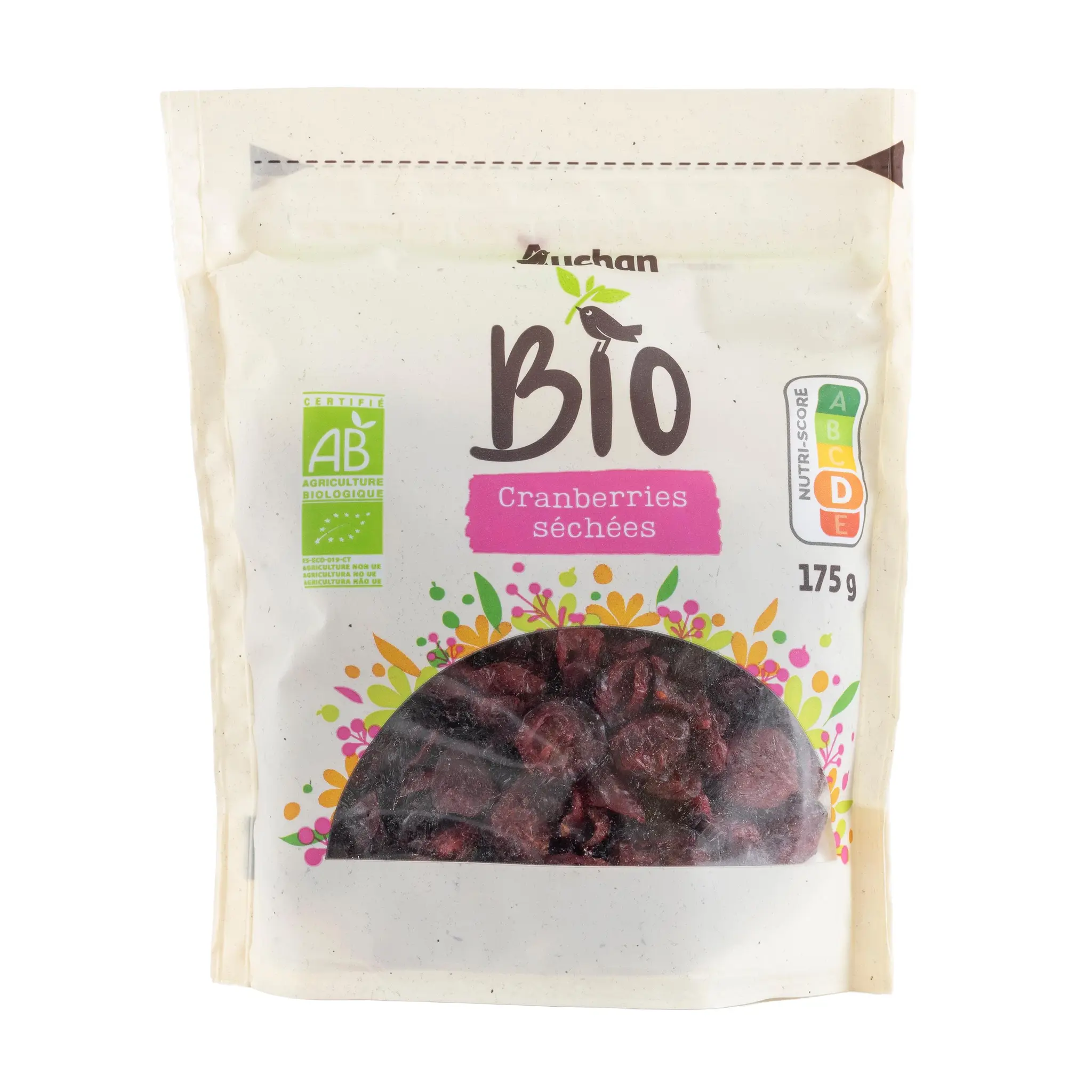 AUCHAN BIO Cranberries séchées
