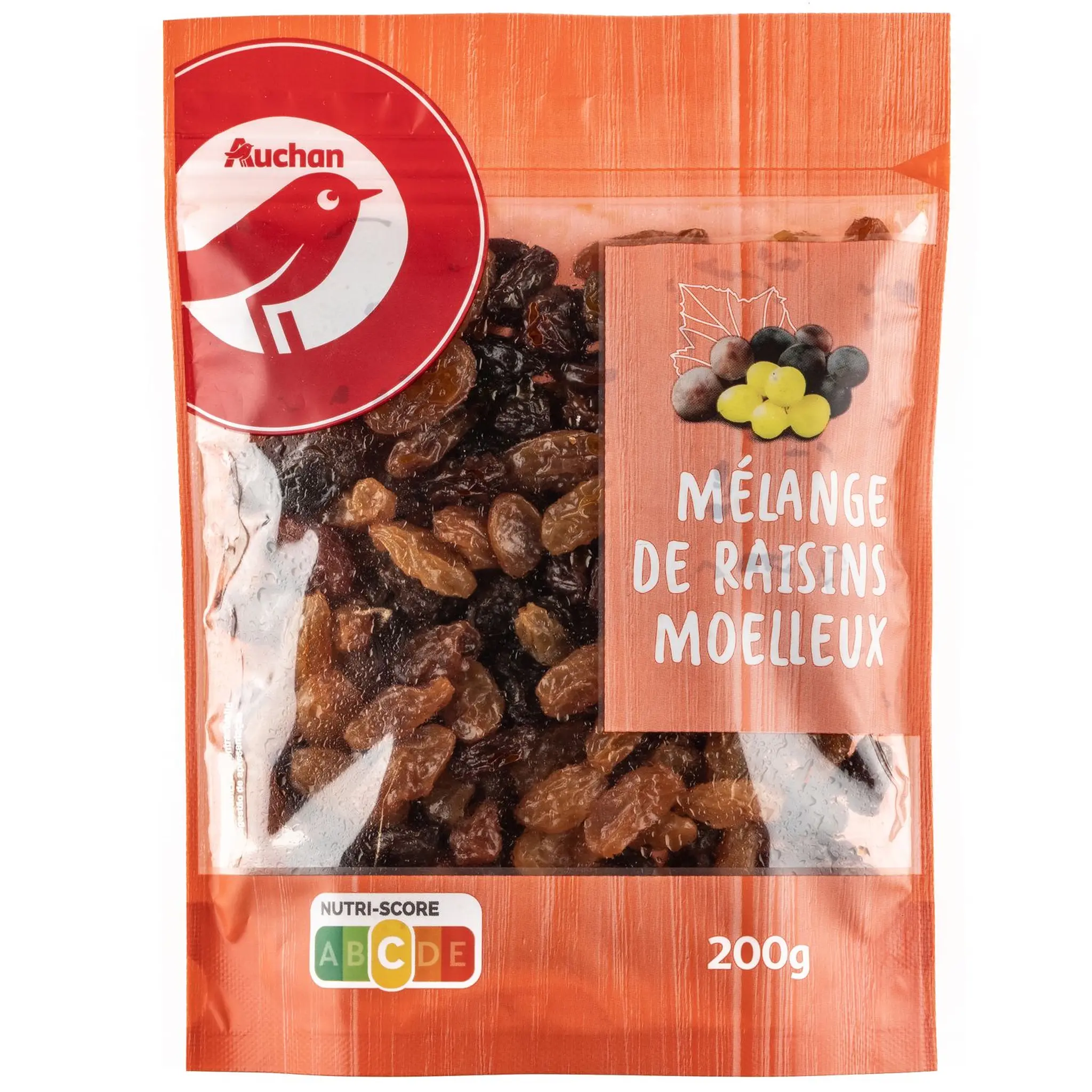 AUCHAN Mélange de raisins moelleux