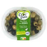 CROC'FRAIS Duo d'olives aux herbes dénoyautées
