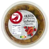 AUCHAN Olives vertes dénoyautées tendrement piquantes