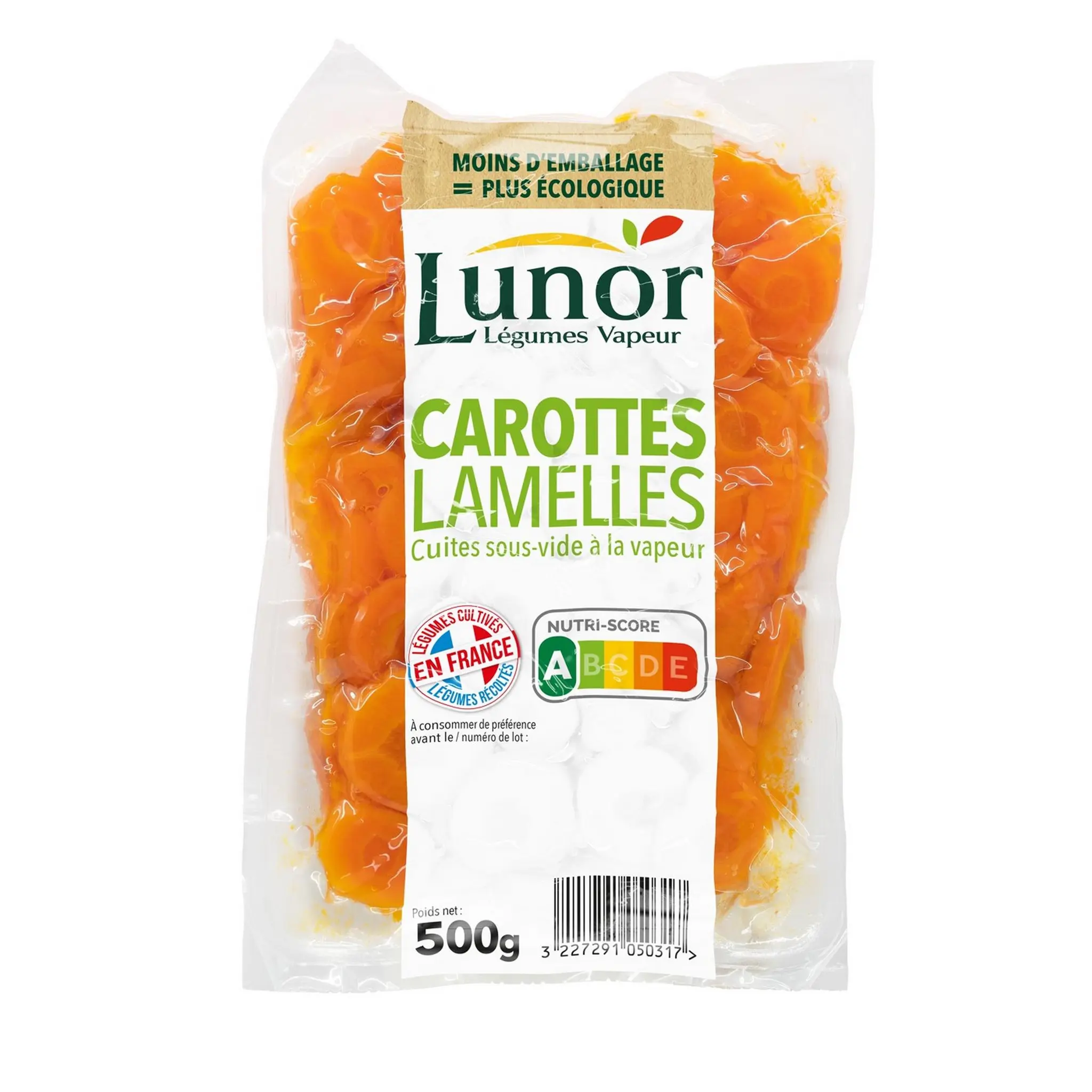 AUCHAN Carottes en lamelles cuites